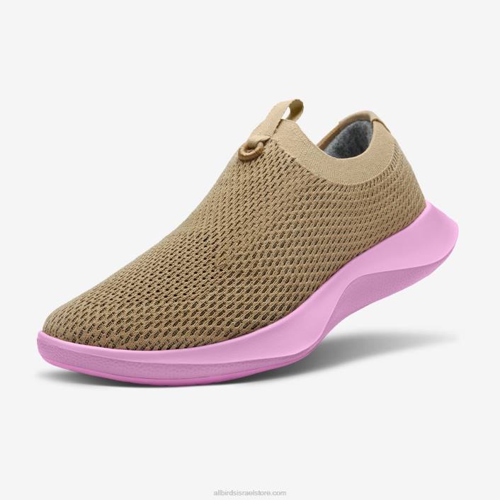 Allbirds ממסר עצים לנשיםV0VZ187 בז' מעורפל (סוליה ורודה ציפה)