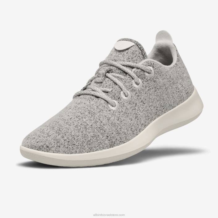 Allbirds אצני צמר לגבריםV0VZ29 אפור תפל (סוליית שמנת)