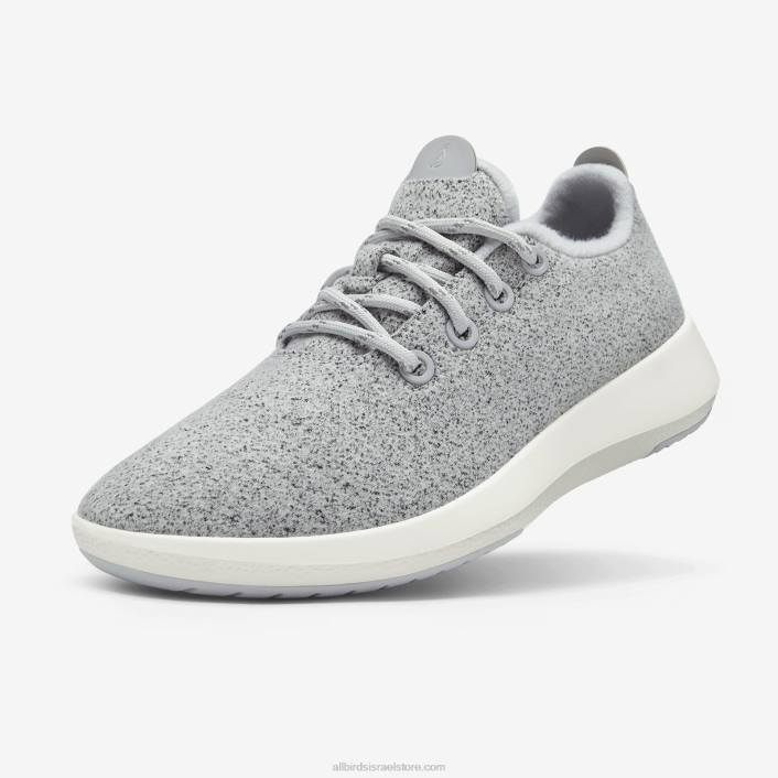Allbirds רץ צמר גברים מצלצלV0VZ48 אפור בהיר (סוליה לבנה טבעית)