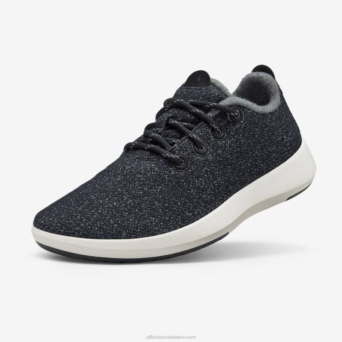 Allbirds רץ צמר גברים מצלצלV0VZ49 אפור כהה (סוליה לבנה טבעית)