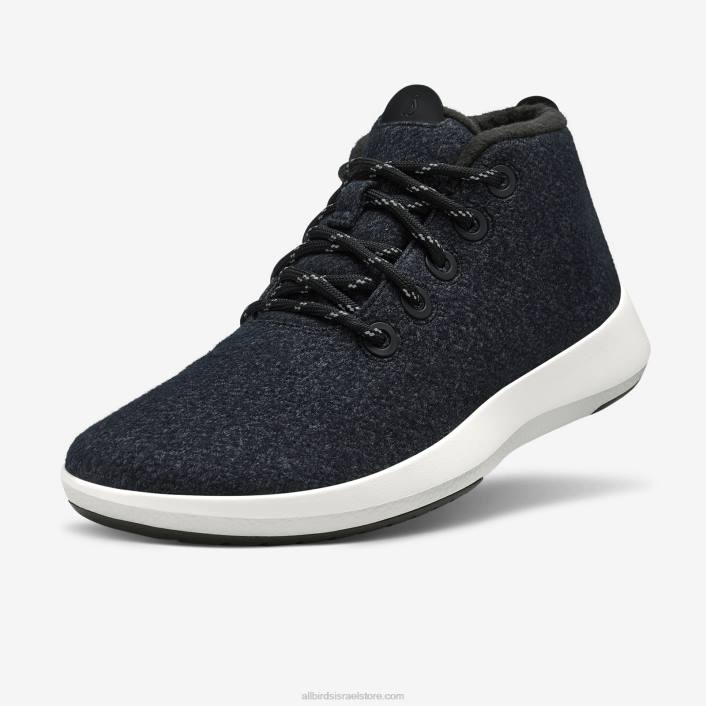 Allbirds סגן אלוף צמר גברים מצלצלV0VZ75 שחור טבעי (סוליה לבנה טבעית)