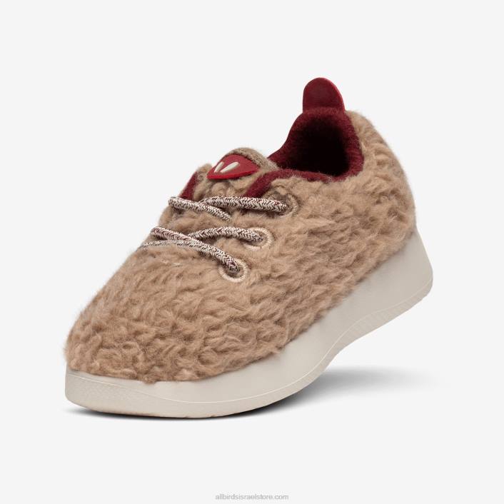 Allbirds smallbirds wool runners - ילדים קטניםV0VZ243 קצפת בז' מעורפלת (סוליית חסך בז')